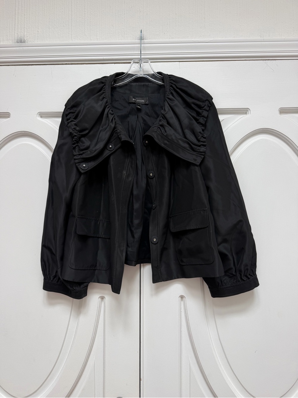 St. John Black Jacket Large - Picture 3 of 5